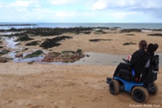 Beach wheelchair
